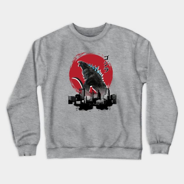 Godzilla War Crewneck Sweatshirt by Cika Ciki